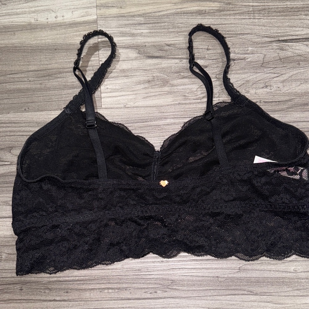PINK by Victoria’s Secret black lace bralette - Picture 2 of 3